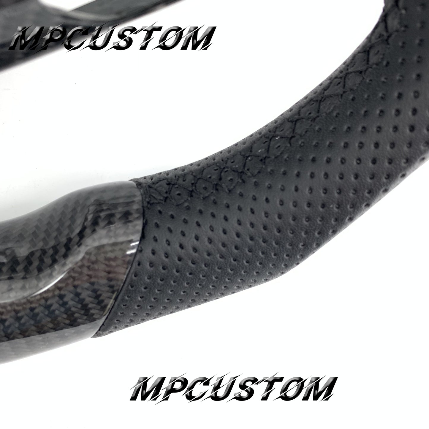 Mpcustom for Infiniti G37 2007-2015 carbon fiber steering wheel gloss and round top