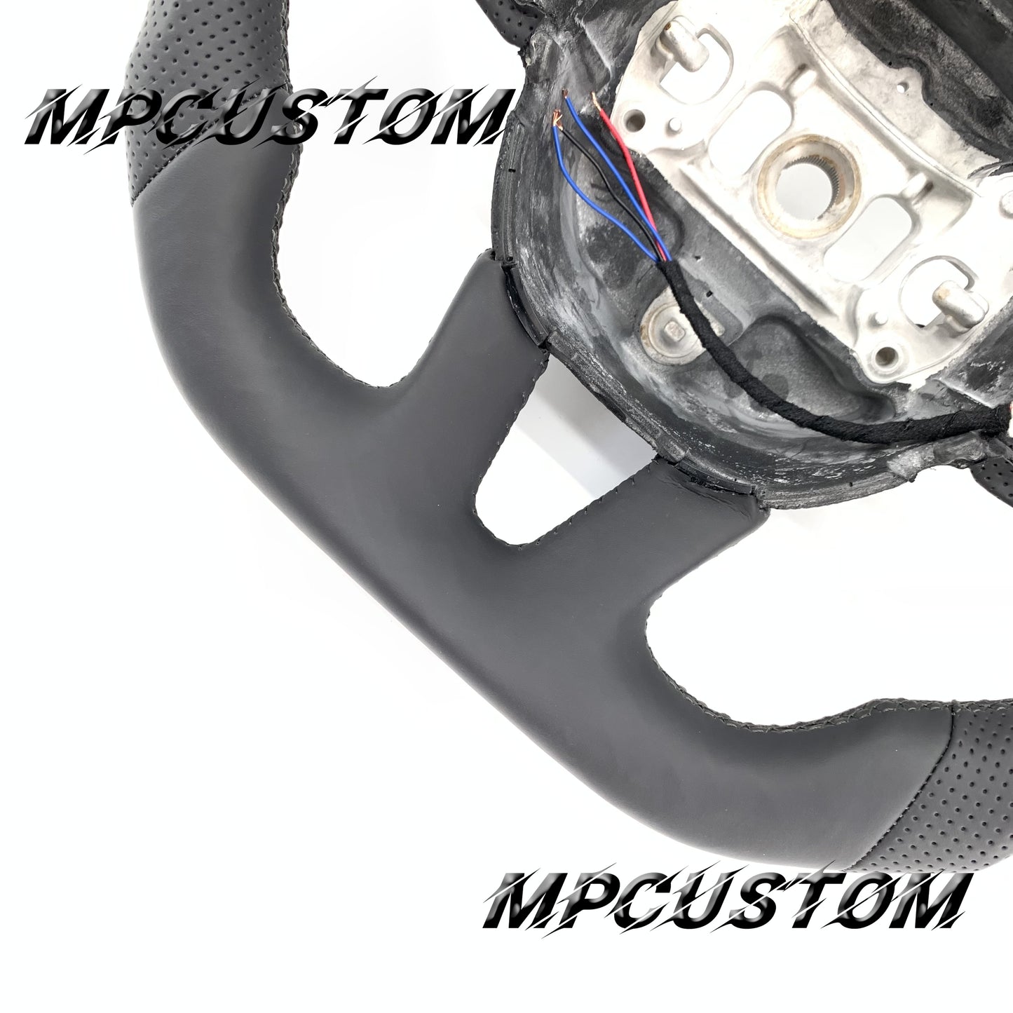 Mpcustom for Dodge SRT Challenger 2015-2021 carbon fiber steering wheel black stitching