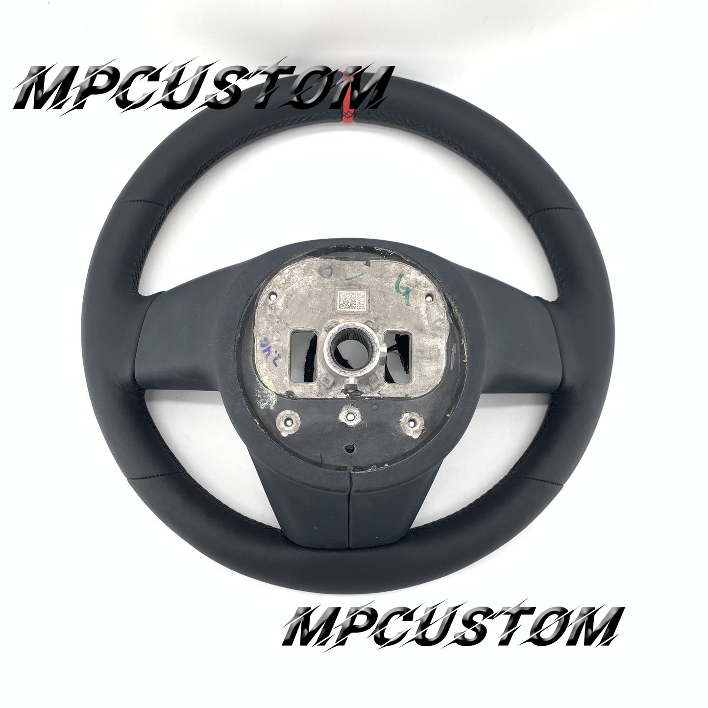 Mpcustom for Tesla new model S carbon fiber steering wheel smooth and round top