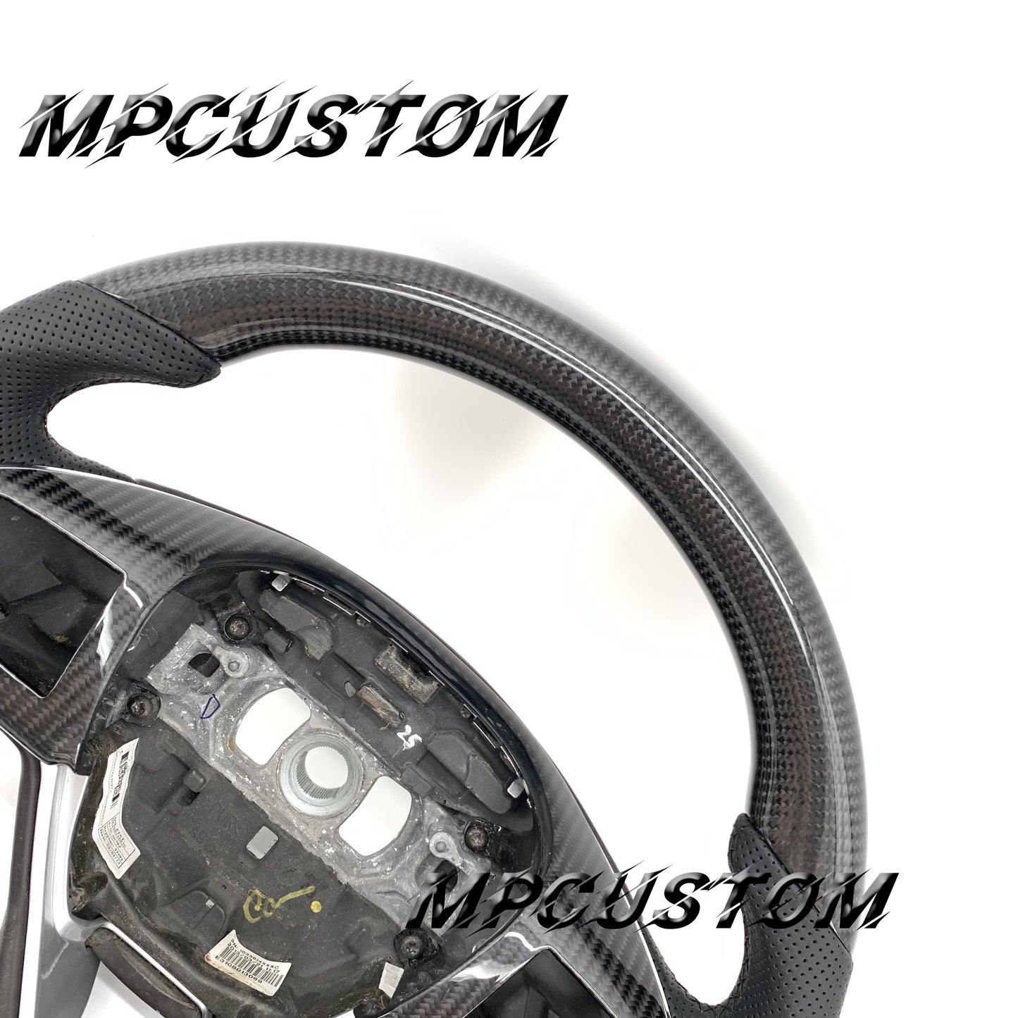 Mpcustom for Maserati Ghibli 2014-2019 carbon fiber steering wheel round top