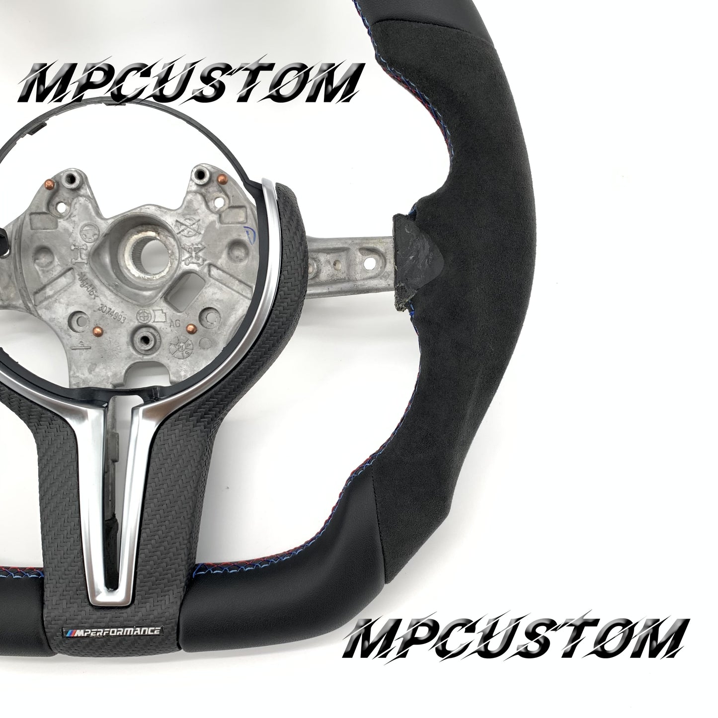 Mpcustom for BMW 4 series F32/F33/F36 carbon fiber steering wheel blue stripe line