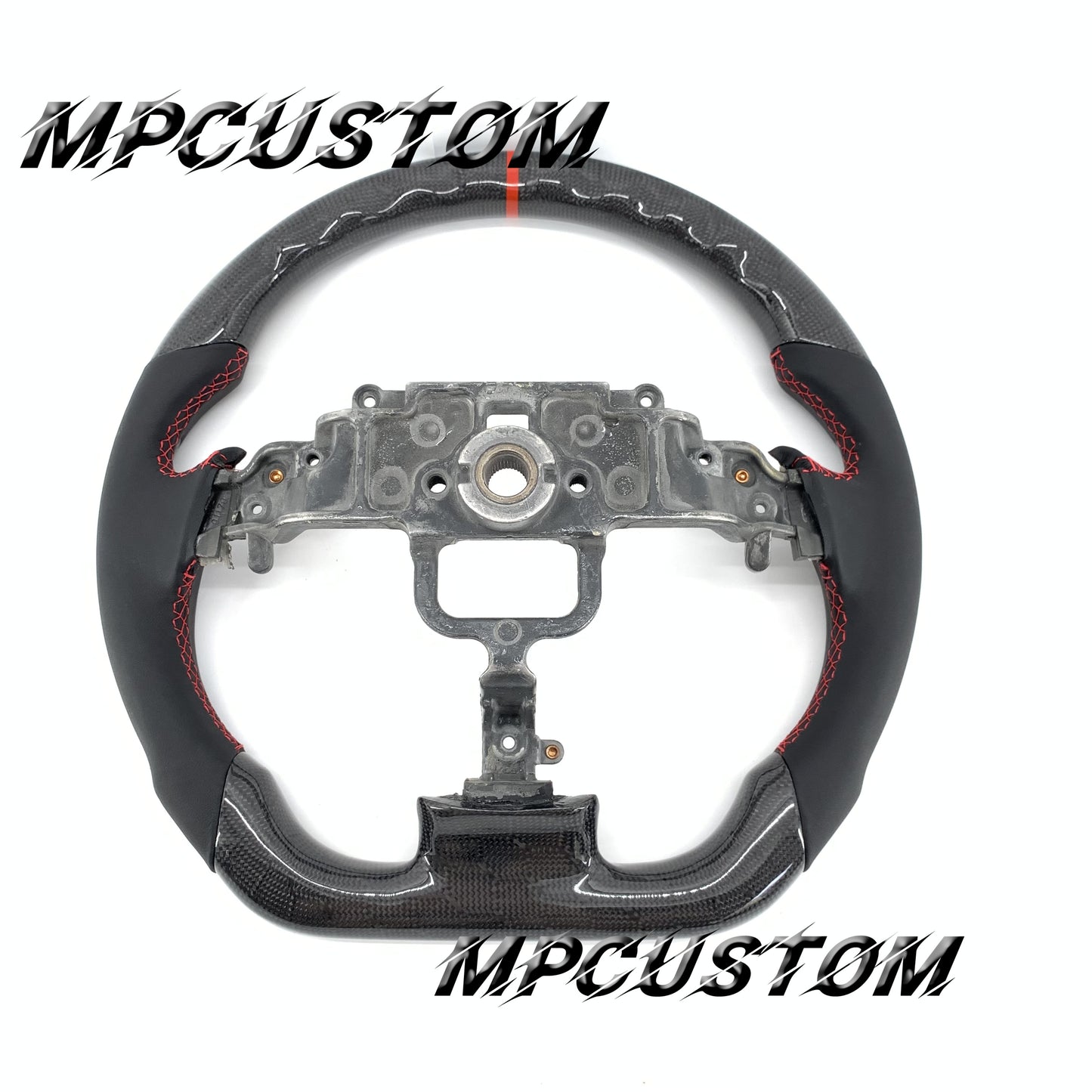Mpcustom for Mazda 2006 carbon fiber steering wheel gloss and smooth