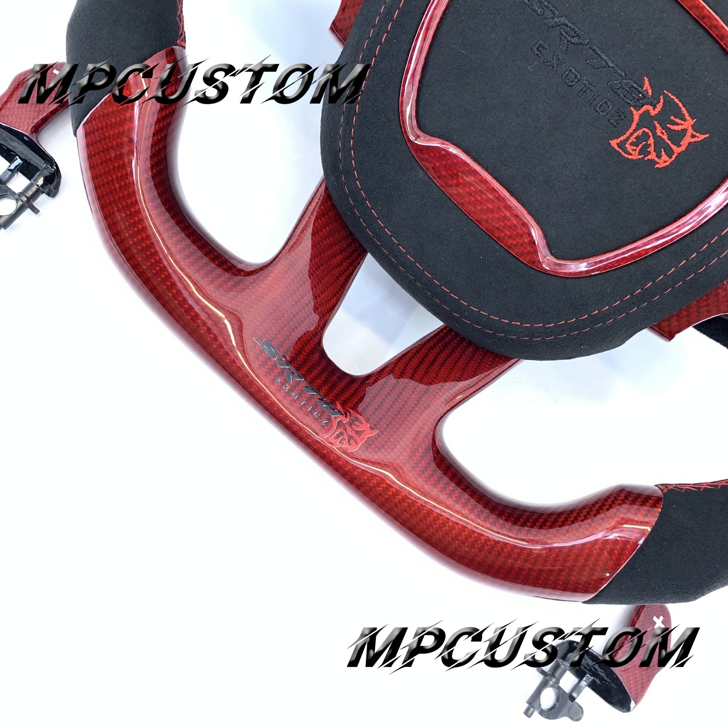 Mpcustom Dodge Challenger 2015-2021 carbon fiber steering wheel gloss
