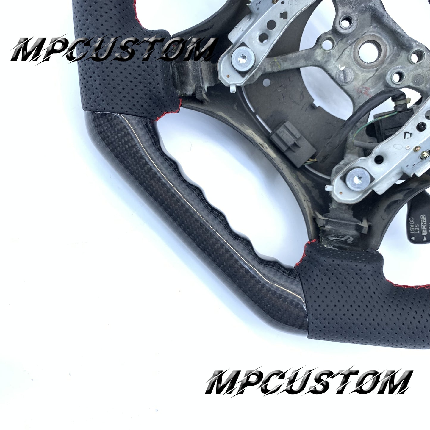 Mpcustom Subaru WRX 2002 carbon fiber steering wheel round top