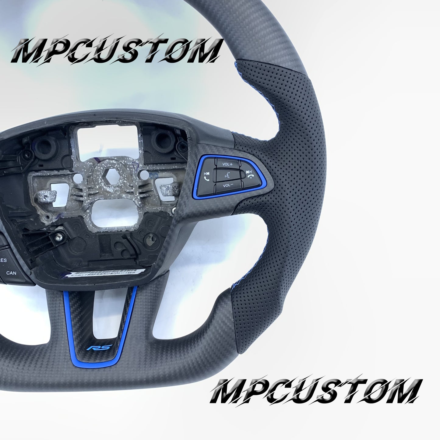 Mpcustom Ford focus mk3 2015-2018 carbon fiber steering wheel round top
