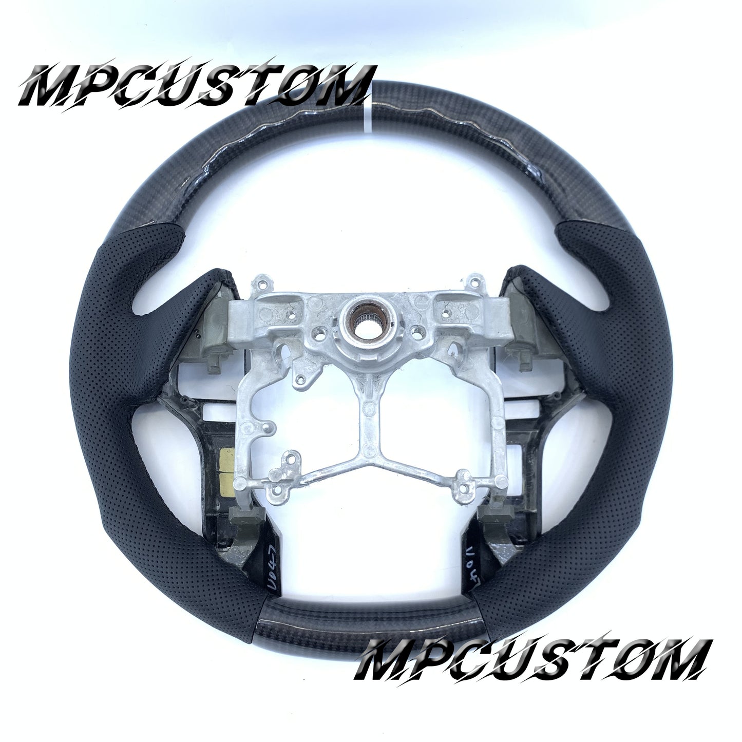 Mpcustom Toyota Tundra 2014-2017 carbon fiber steering wheel black stitching