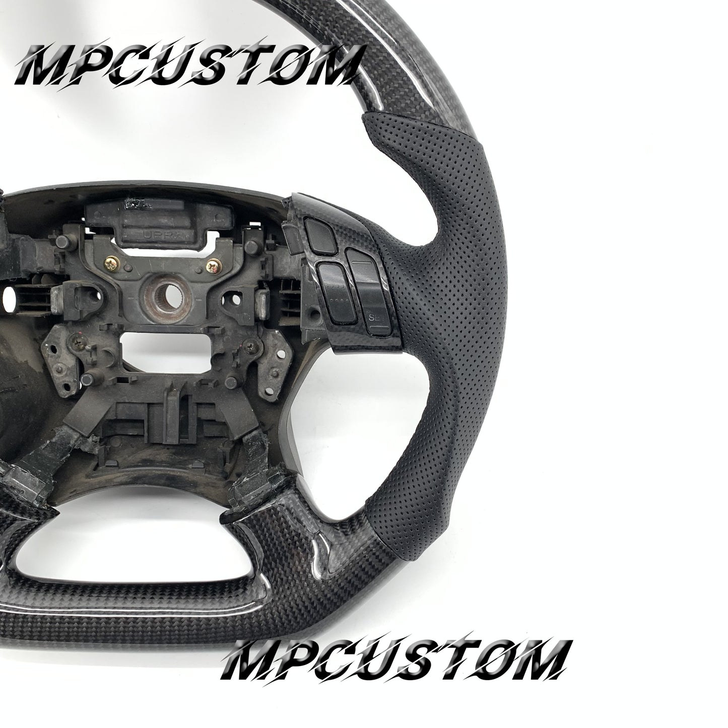 Mpcustom for Honda 7th gen Accord 2003-2007 carbon fiber steering wheel flat bottom