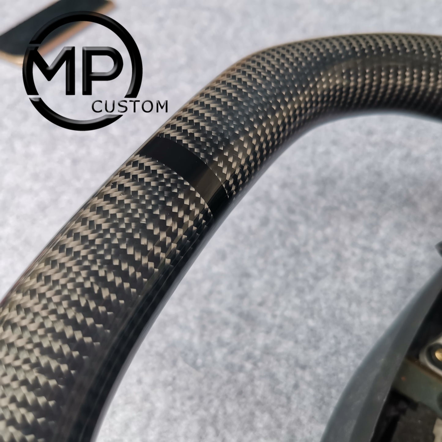 MPCUSTOM Fit For Honda 7th gen Accord Sedan TESTED LX 2003-2007/Inspire/Accord UC1 UC3 CM5 CM6 carbon fiber steering wheel black perforated leather black center line