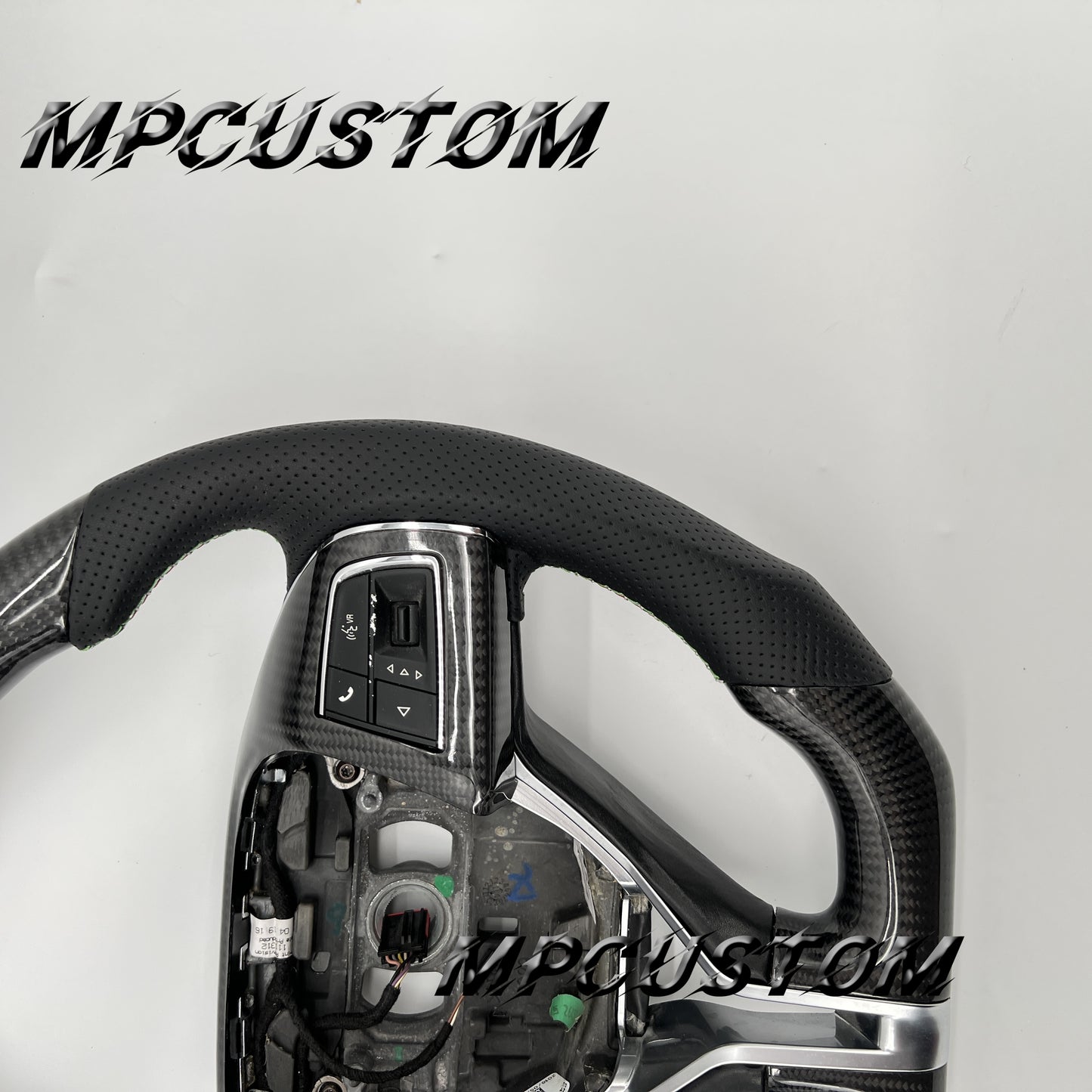 Mpcustom for Maserati Ghibli 2014-2019 carbon fiber steering wheel flat top and flat bottom