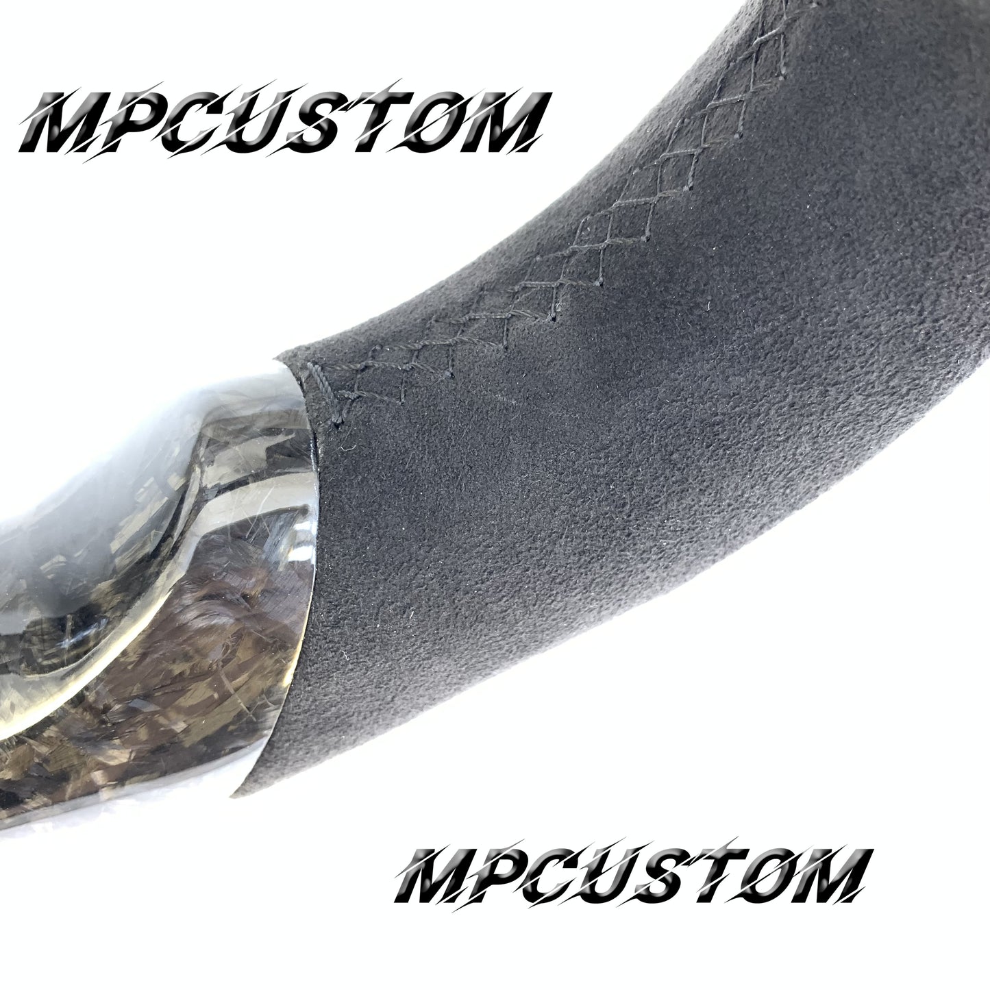 Mpcustom for Nissan 350z 2002-2009 carbon fiber steering wheel gloss and flat bottom
