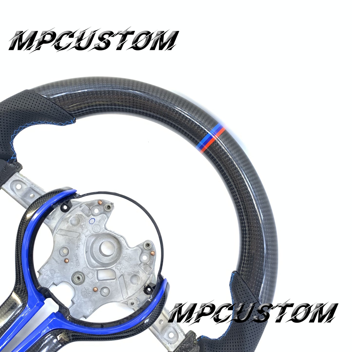 Mpcustom for BMW 2 series F22/F23/F44/F45 carbon fiber steering wheel blue trim