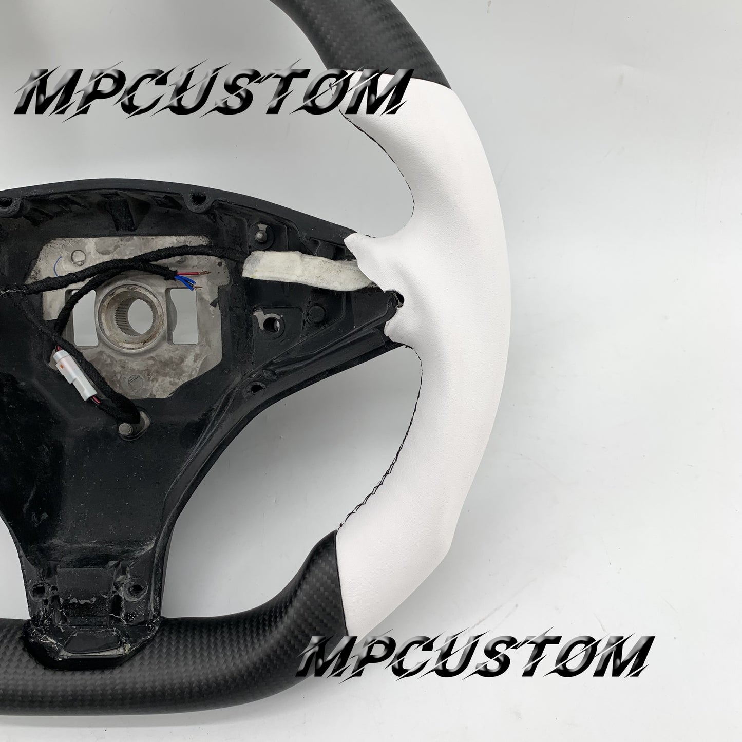 Mpcustom for Tesla model S X carbon fiber steering wheel matte