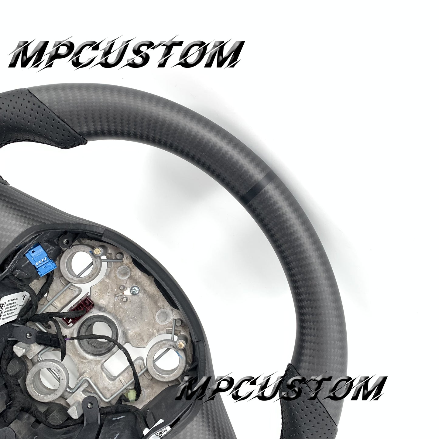 Mpcustom for Tesla model 3 Y 2022 carbon fiber steering wheel matte