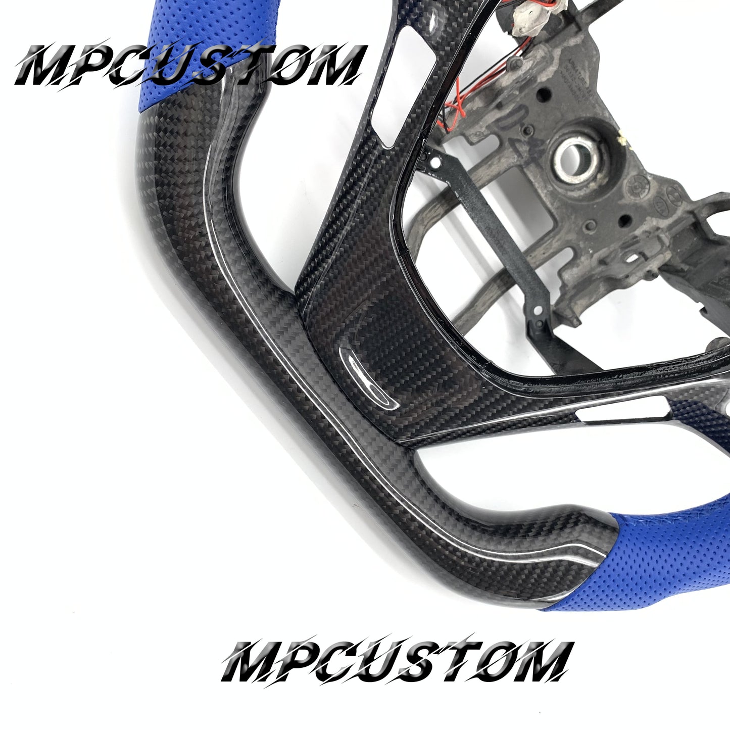 Mpcustom for Hyundai Genesis Coupe 2013+ carbon fiber steering wheel round top