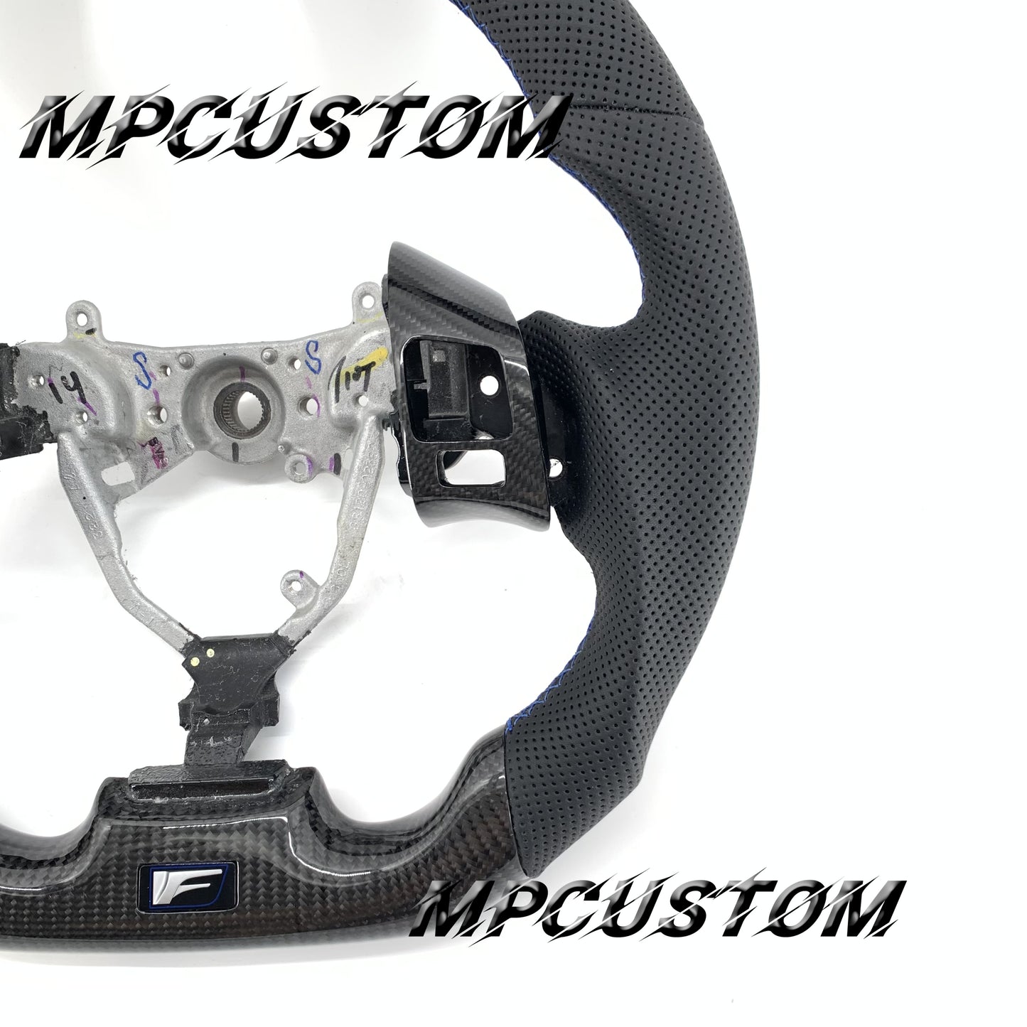 Mpcustom for Lexus IS250 2006-2013 carbon fiber steering wheel black stitching