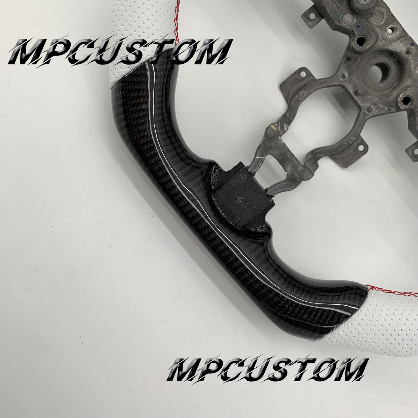 Mpcustom for Nissan 370z Juke z34 carbon fiber steering wheel flat bottom