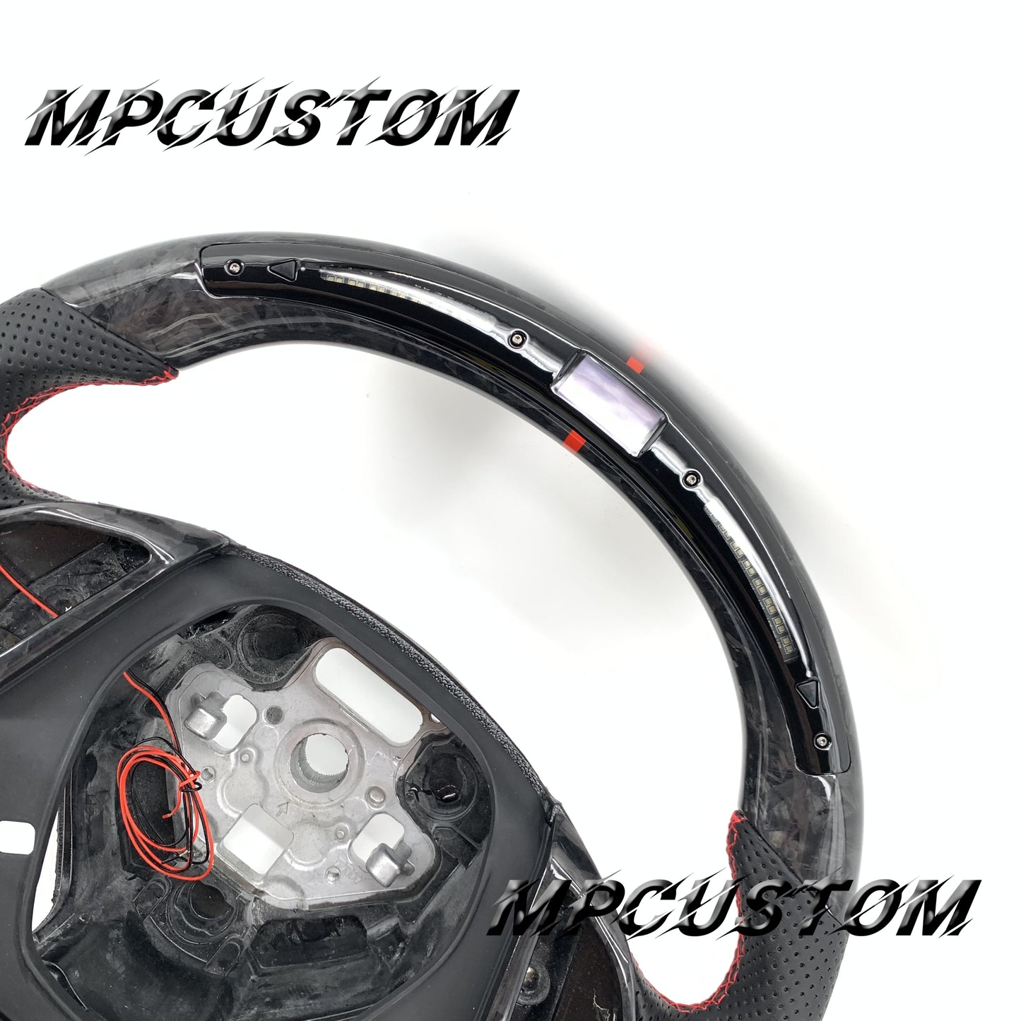 Mpcustom for Dodge SRT Challenger 2015-2021 carbon fiber steering wheel round top and smooth