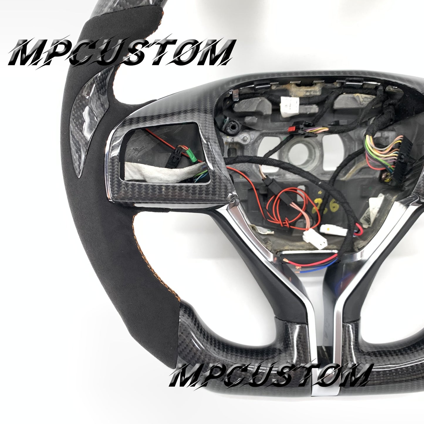 Mpcustom for Maserati Ghibli 2014-2019 carbon fiber steering wheel gloss