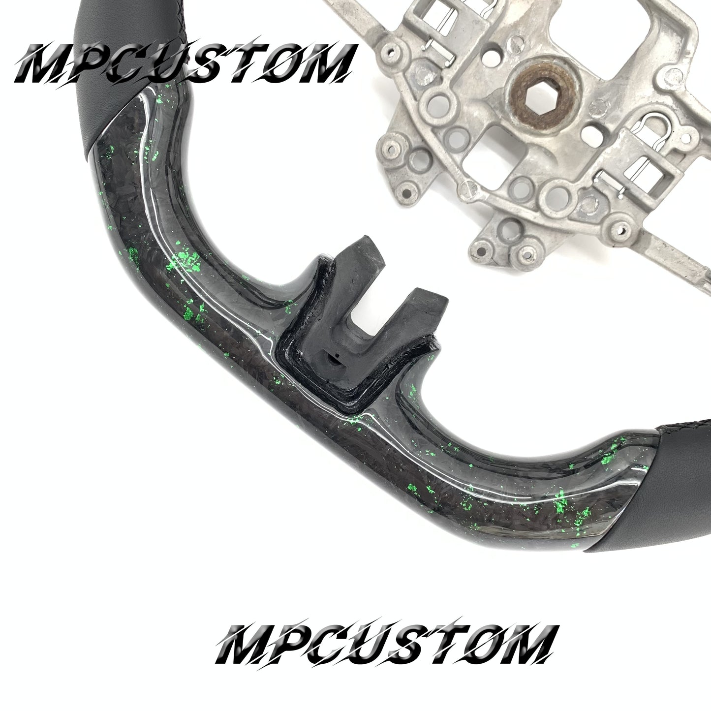 Mpcustom for Ford Mustang 2015-2017 carbon fiber steering wheel black stitching