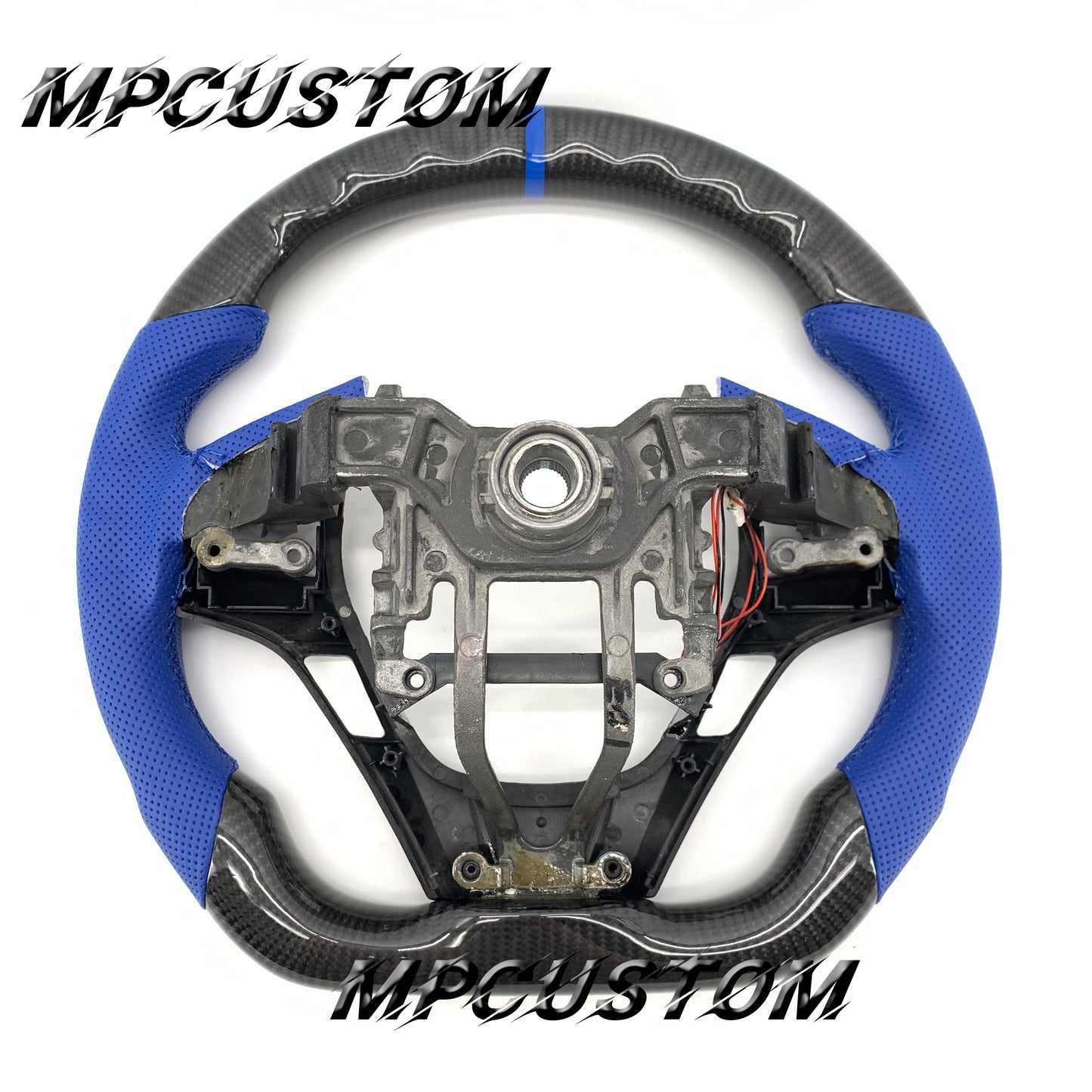 Mpcustom for  Hyundai Genesis Coupe 2013+ carbon fiber steering wheel round top