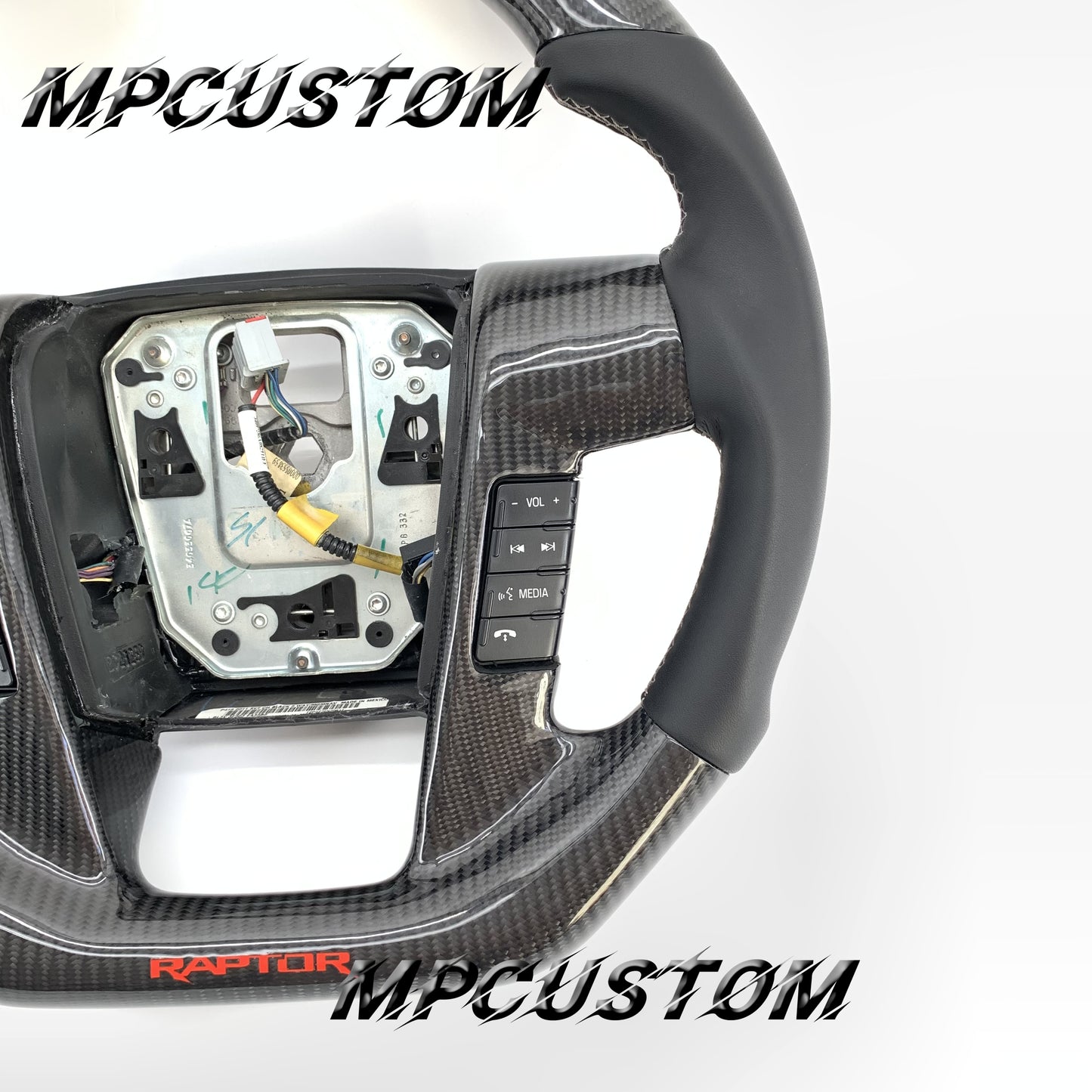 Mpcustom for Ford raptor 2015-2017 carbon fiber steering wheel smooth