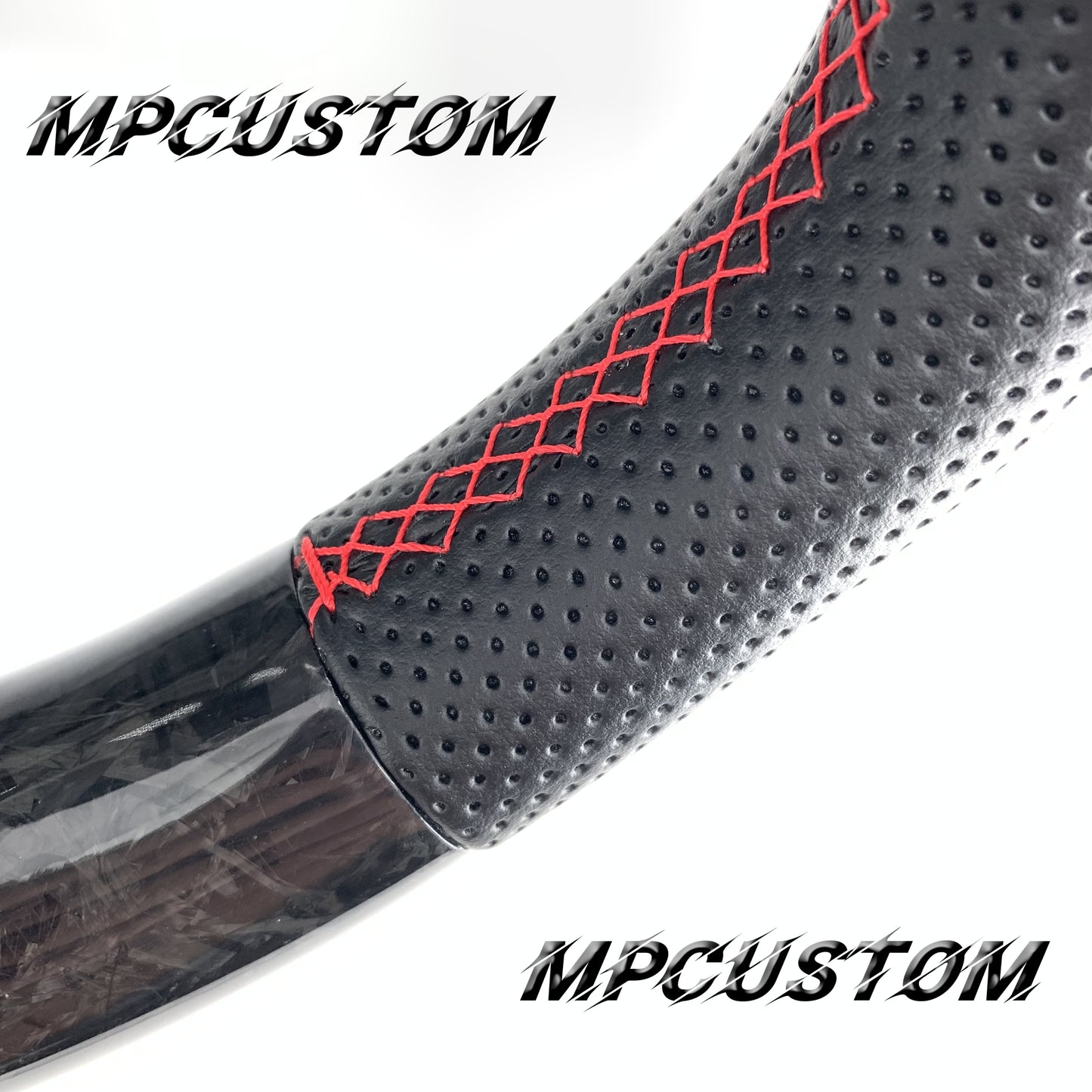 Mpcustom for Chevrolet Corvette C7 2014-2019 carbon fiber steering wheel round top