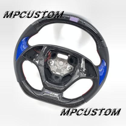 Mpcustom for Chevrolet Corvette C7 2014-2019 carbon fiber steering wheel round top