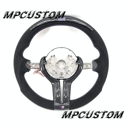 Mpcustom for BMW M2 F87/M3 F80/M4 F82/F83/M5F10/F90 carbon fiber steering wheel Alcantara