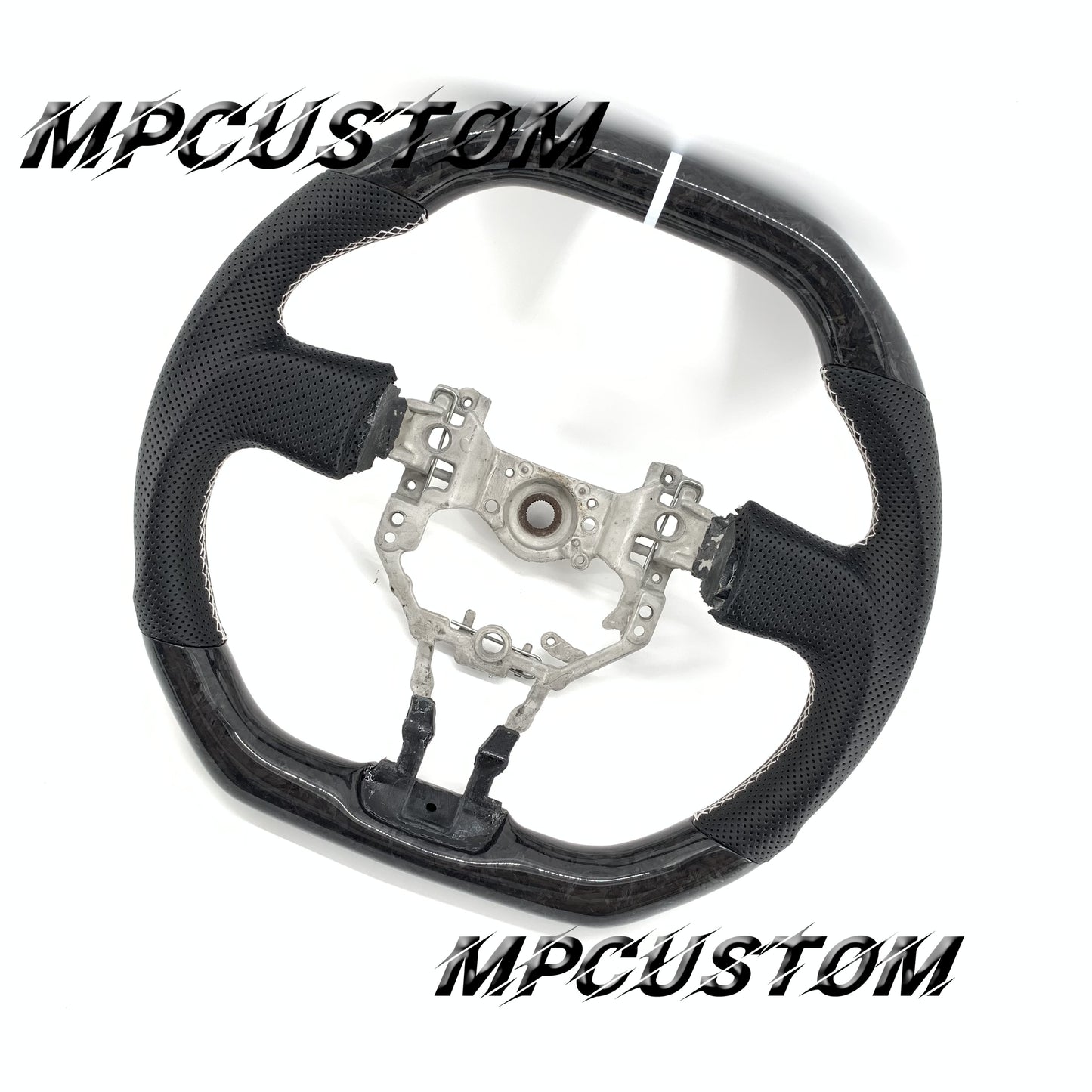 Mpcustom for Toyota 86 BRZ FRS 2013-2016 carbon fiber steering wheel gloss and flat top