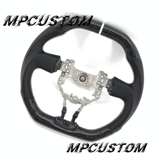 Mpcustom for Toyota 86 BRZ FRS 2013-2016 carbon fiber steering wheel gloss and flat top