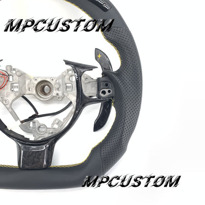 Mpcustom for Toyota 86 BRZ FRS 2017-2019 carbon fiber steering wheel led and round top