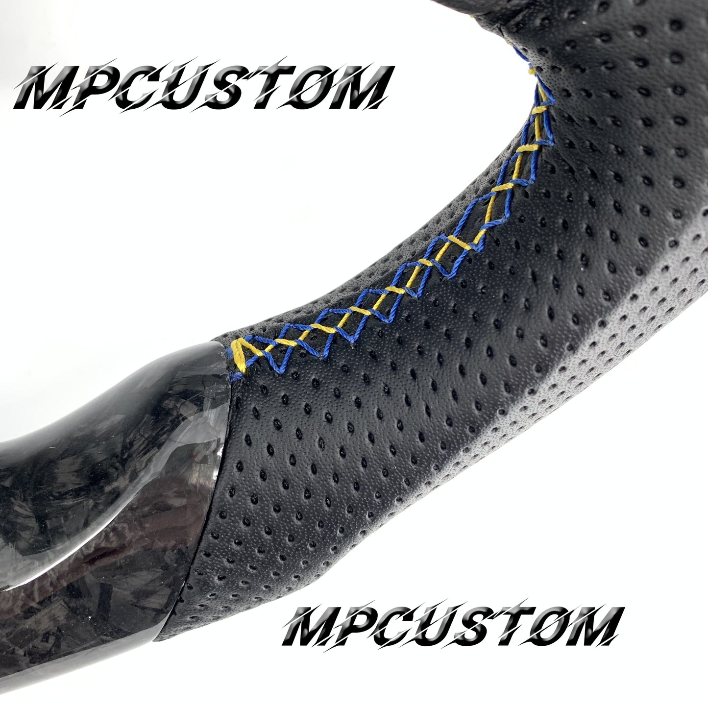 Mpcustom for Volvo S80 2007-2008 carbon fiber steering wheel flat bottom