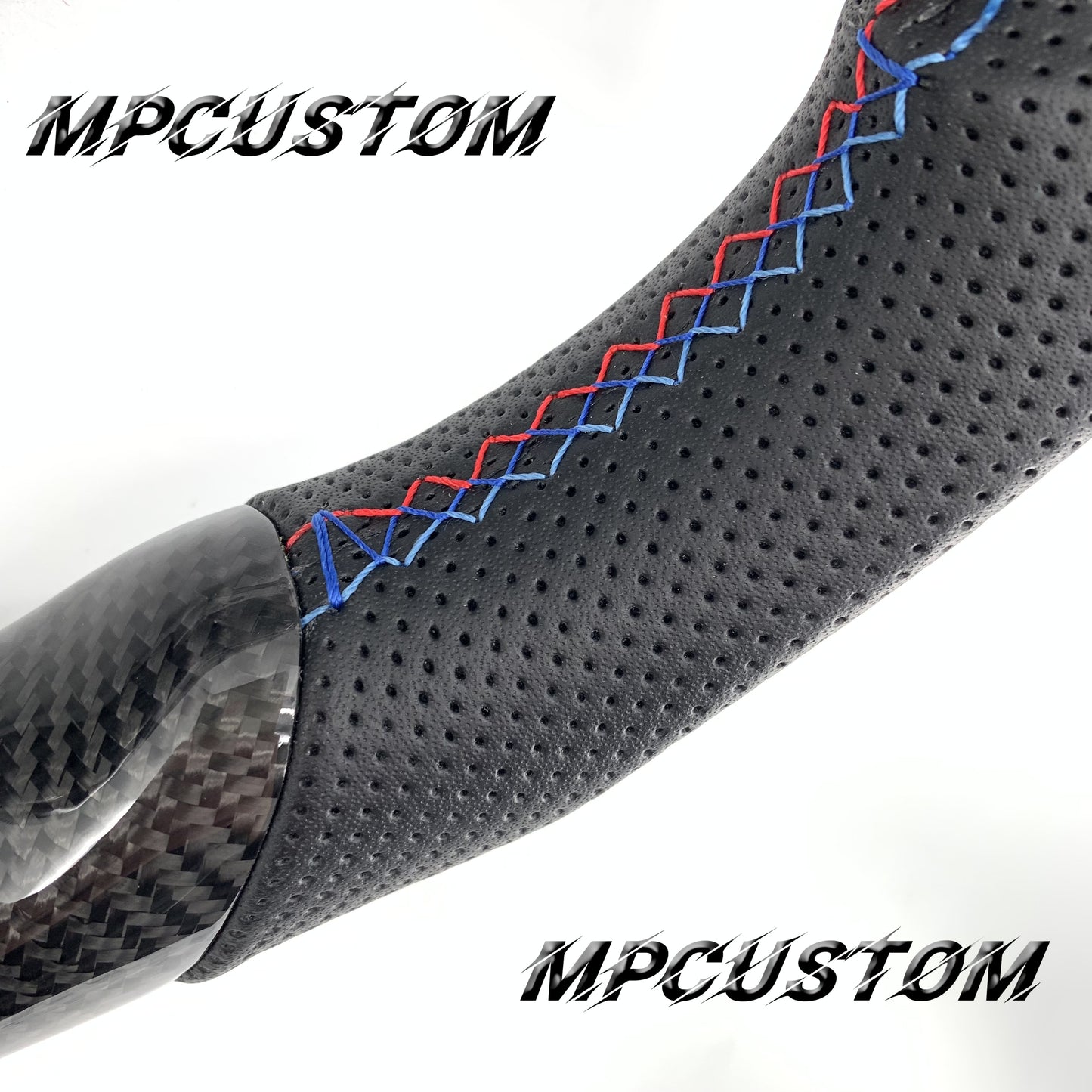 Mpcustom for BMW 5 series F10/F11 carbon fiber steering wheel round top and flat bottom