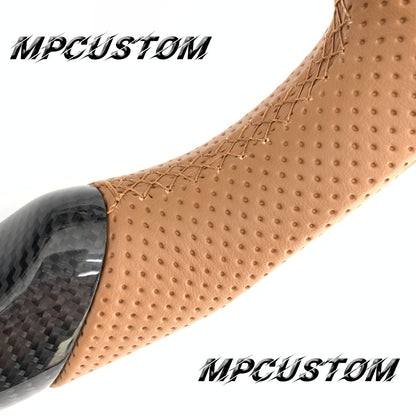 Mpcustom for BMW M2 F87/M3 F80/M4 F82/F83/M5F10/F90 carbon fiber steering wheel brown stripe line