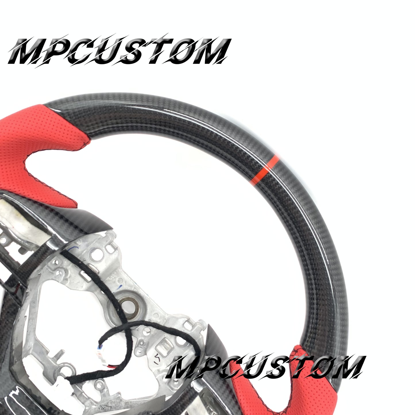 Mpcustom for Lexus GS350 2016-2018 carbon fiber steering wheel black stitching