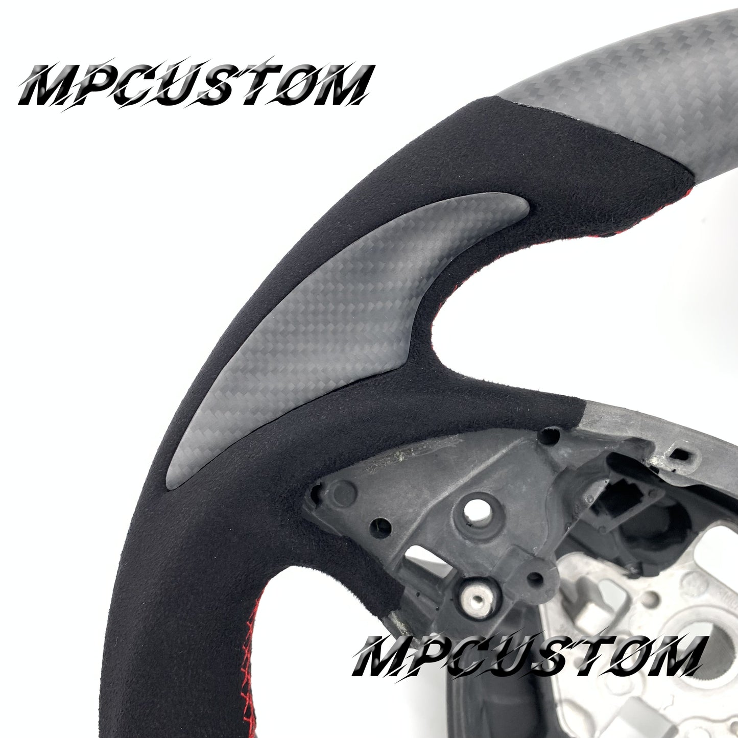 Mpcustom for Chevrolet Corvette C7 2014-2019 carbon fiber steering wheel matte