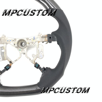 Mpcustom for Toyota Highlander 2007-2011 carbon fiber steering wheel flat bottom