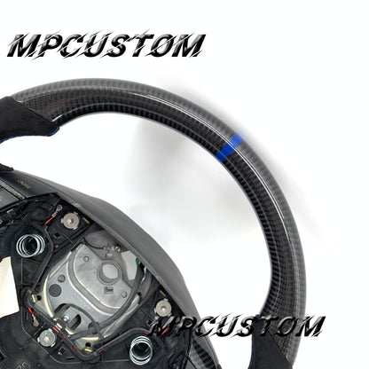 Mpcustom for Volvo S60 2005-2009 carbon fiber steering wheel round top