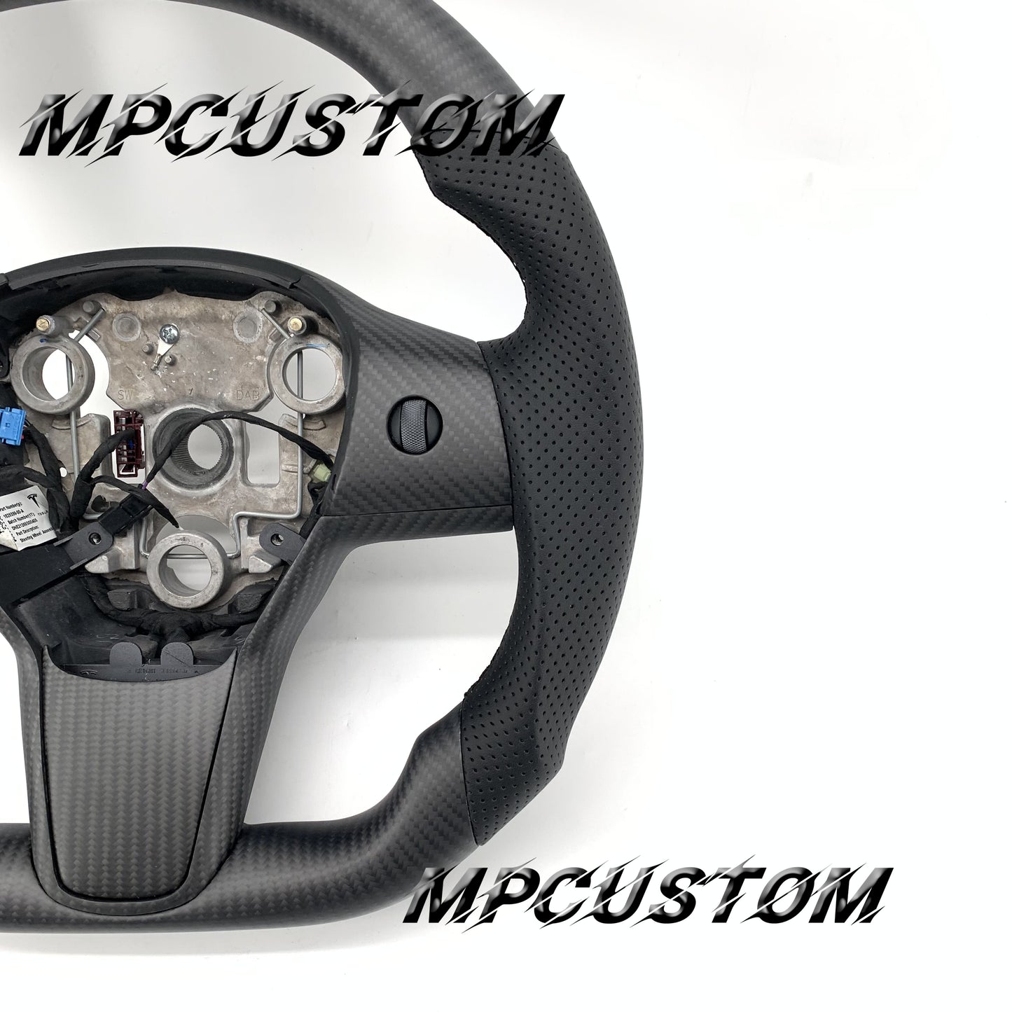 Mpcustom for Tesla model 3 Y 2022 carbon fiber steering wheel matte