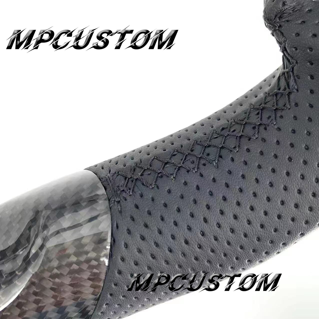 Mpcustom for Toyota Hilux 2015+ carbon fiber steering wheel round top