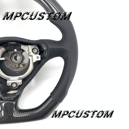 Mpcustom for Porsche 996 carbon fiber steering wheel gloss and red stripe line