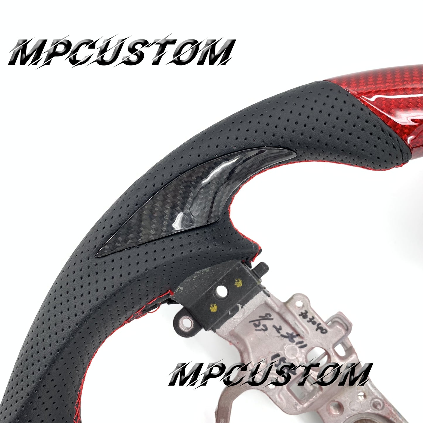 Mpcustom for Lexus GS350 2016-2018 carbon fiber steering wheel red stitching