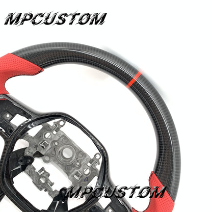 Mpcustom for Honda 11th gen Civic carbon fiber steering wheel red stripe line