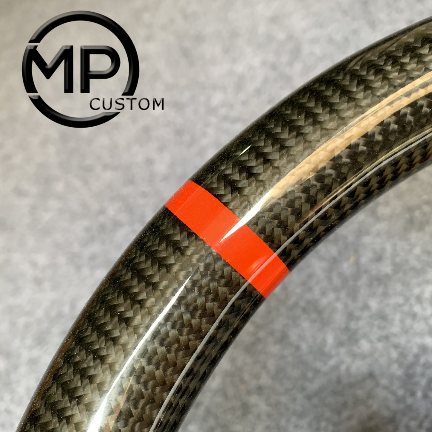 MPCUSTOM Fit For Honda 9th gen Accord SPORT 4 DOOR SEDAN 2013-2017/Crosstour 2013-2015/Ridgeline 2017-2020 carbon fiber steering wheel red perforated leather red center line