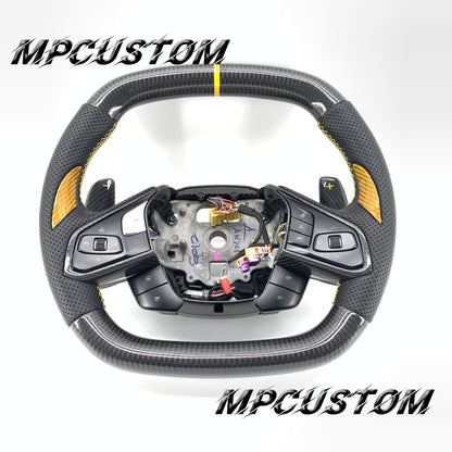 Mpcustom for Chevrolet Corvette C8 2020+ carbon fiber steering wheel flat top and flat bottom