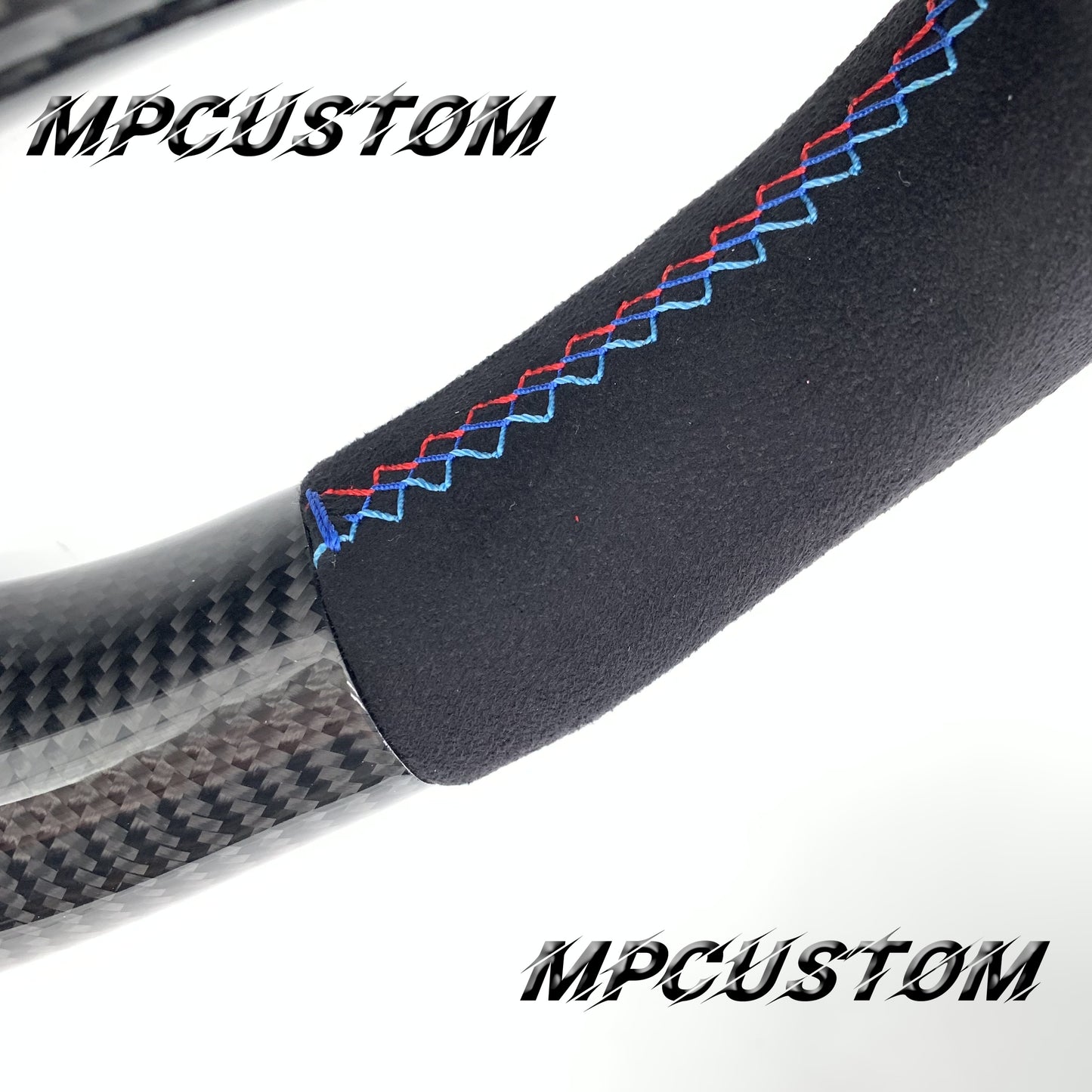 Mpcustom for BMW e90 carbon fiber steering wheel round top and flat bottom