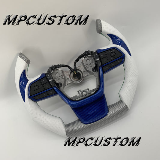 Mpcustom for Toyota Highlander 2022+ carbon fiber steering wheel f1 shape