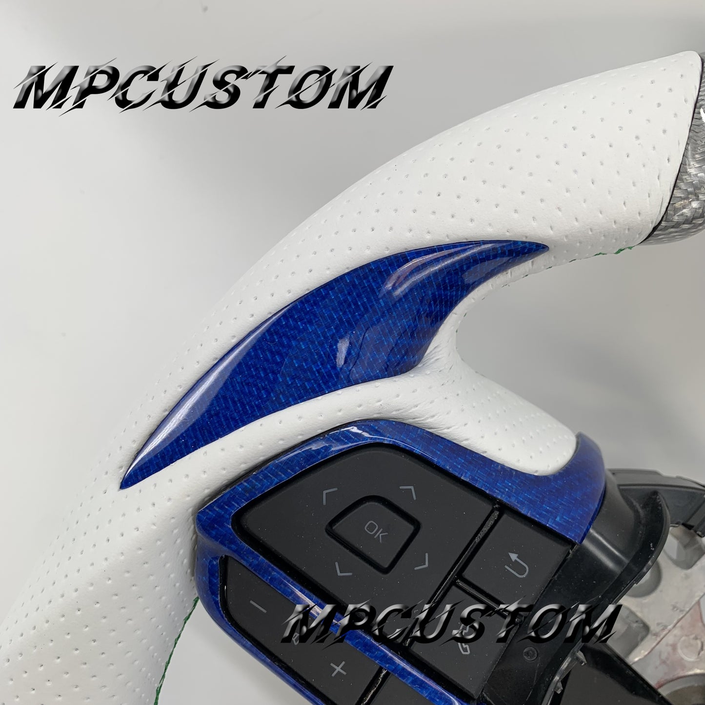 Mpcustom for Toyota Highlander 2022+ carbon fiber steering wheel f1 shape