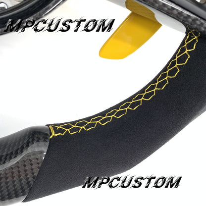 Mpcustom for Porsche Cayenne 911 carbon fiber steering wheel round top