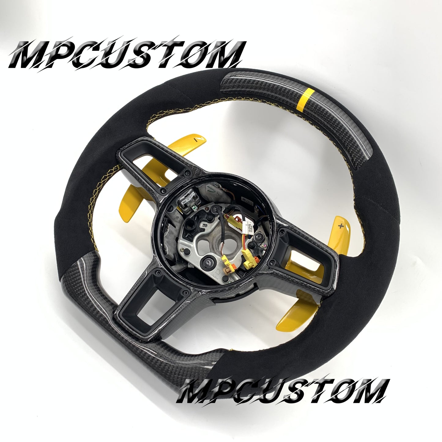 Mpcustom for Porsche Cayenne 911 carbon fiber steering wheel gloss